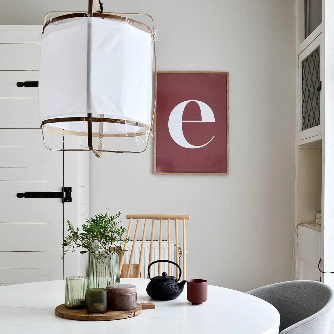 Lustra Pendant Lamp Bamboo Shade for Living Room - Image 8