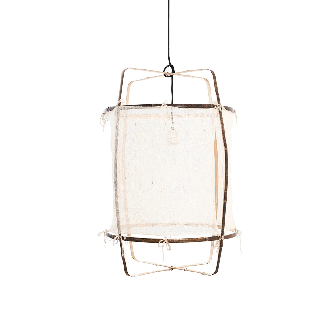 Lustra Pendant Lamp Bamboo Shade for Living Room - Image 83