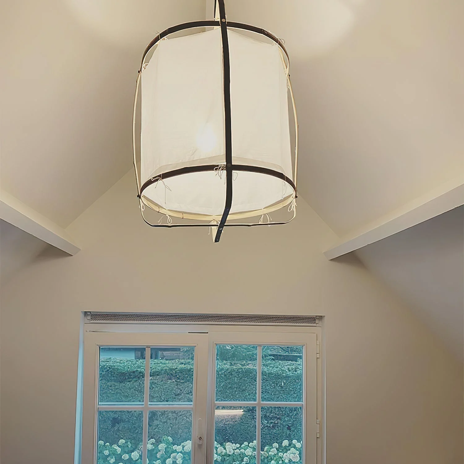 Lustra Pendant Lamp Bamboo Shade for Living Room - Image 90
