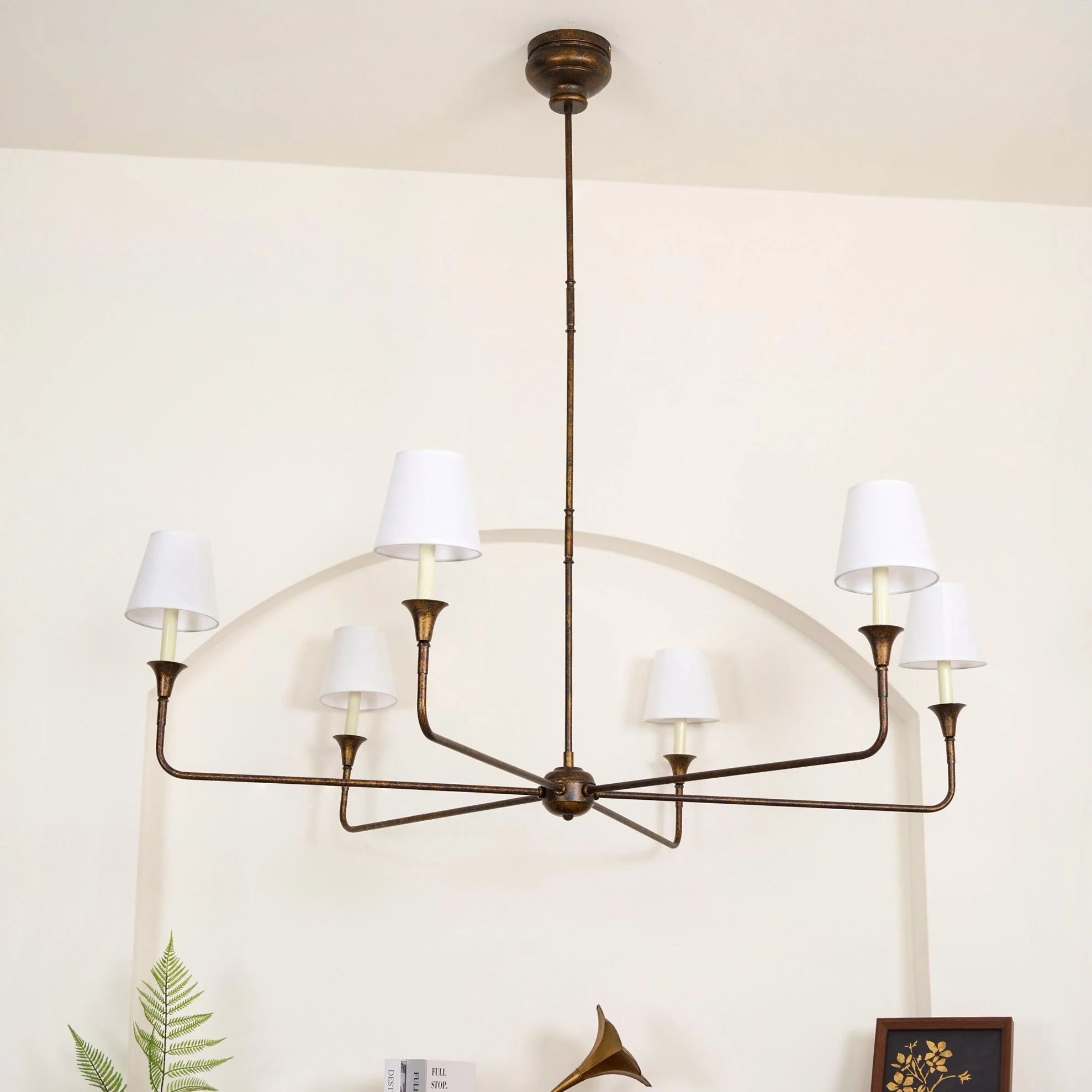 Lustra Pendant Lamp Black Candle Tapered - Image 14