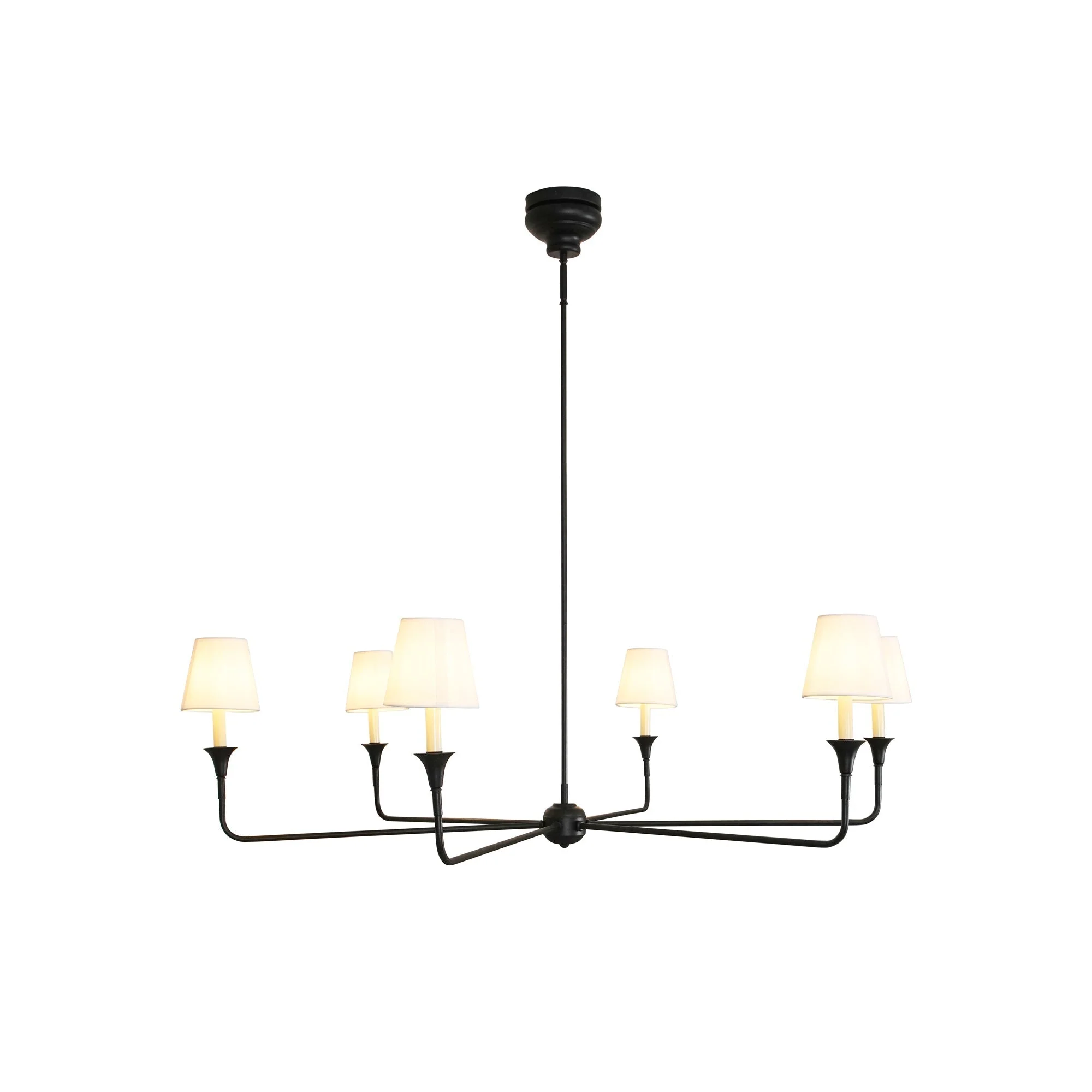 Lustra Pendant Lamp Black Candle Tapered - Image 46