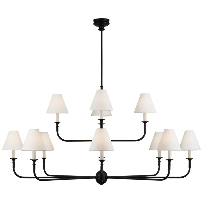 Lustra Pendant Lamp Black Candle Tapered - Image 58