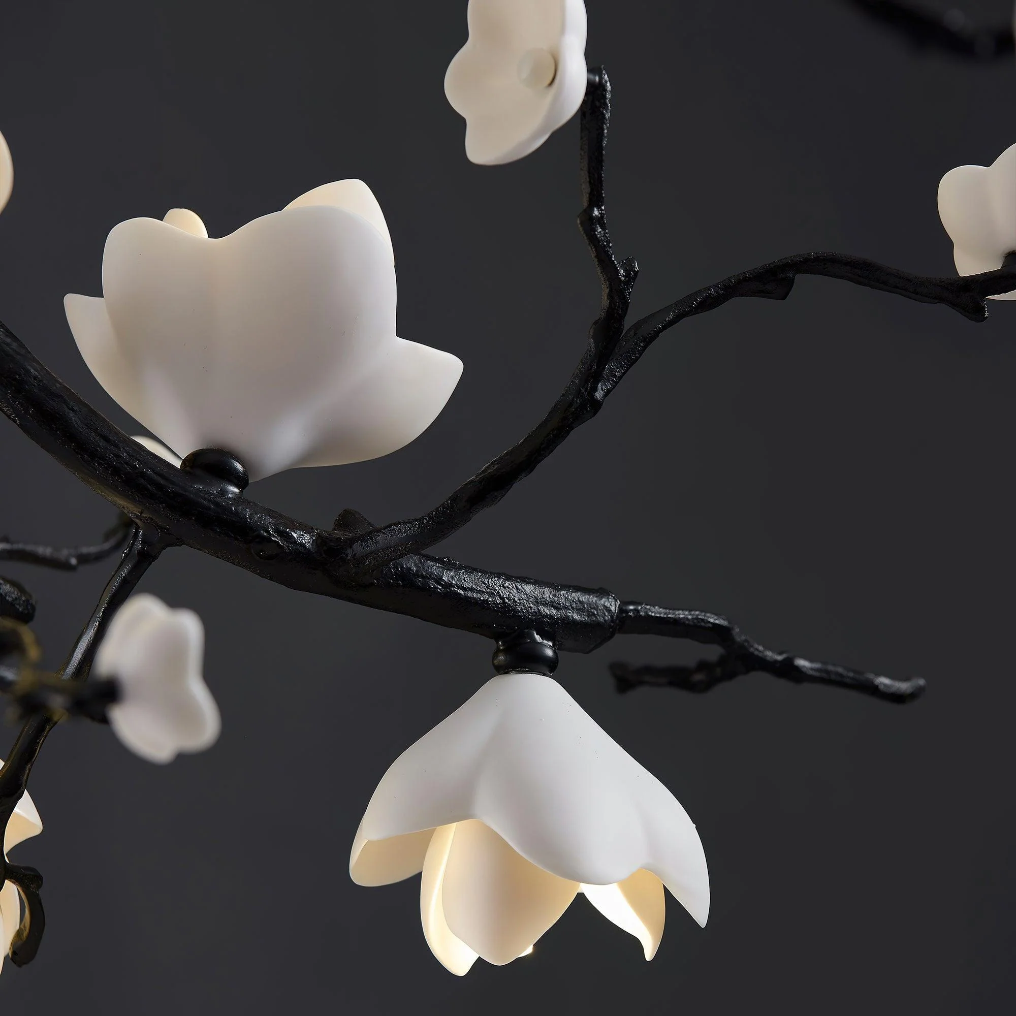 Lustra Pendant Lamp Black Copper Tree Wild Fruits - Image 11