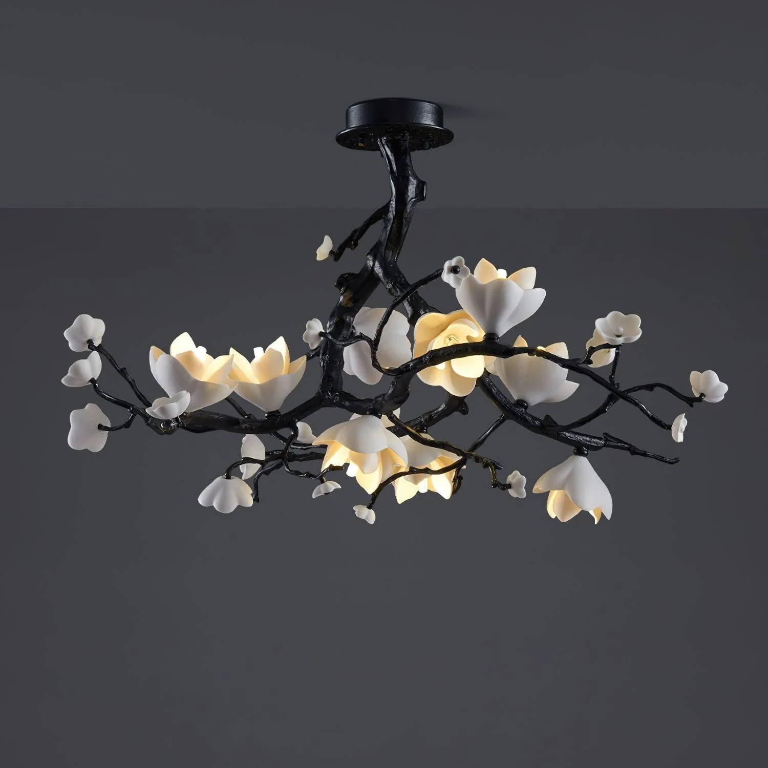 Lustra Pendant Lamp Black Copper Tree Wild Fruits - Image 15