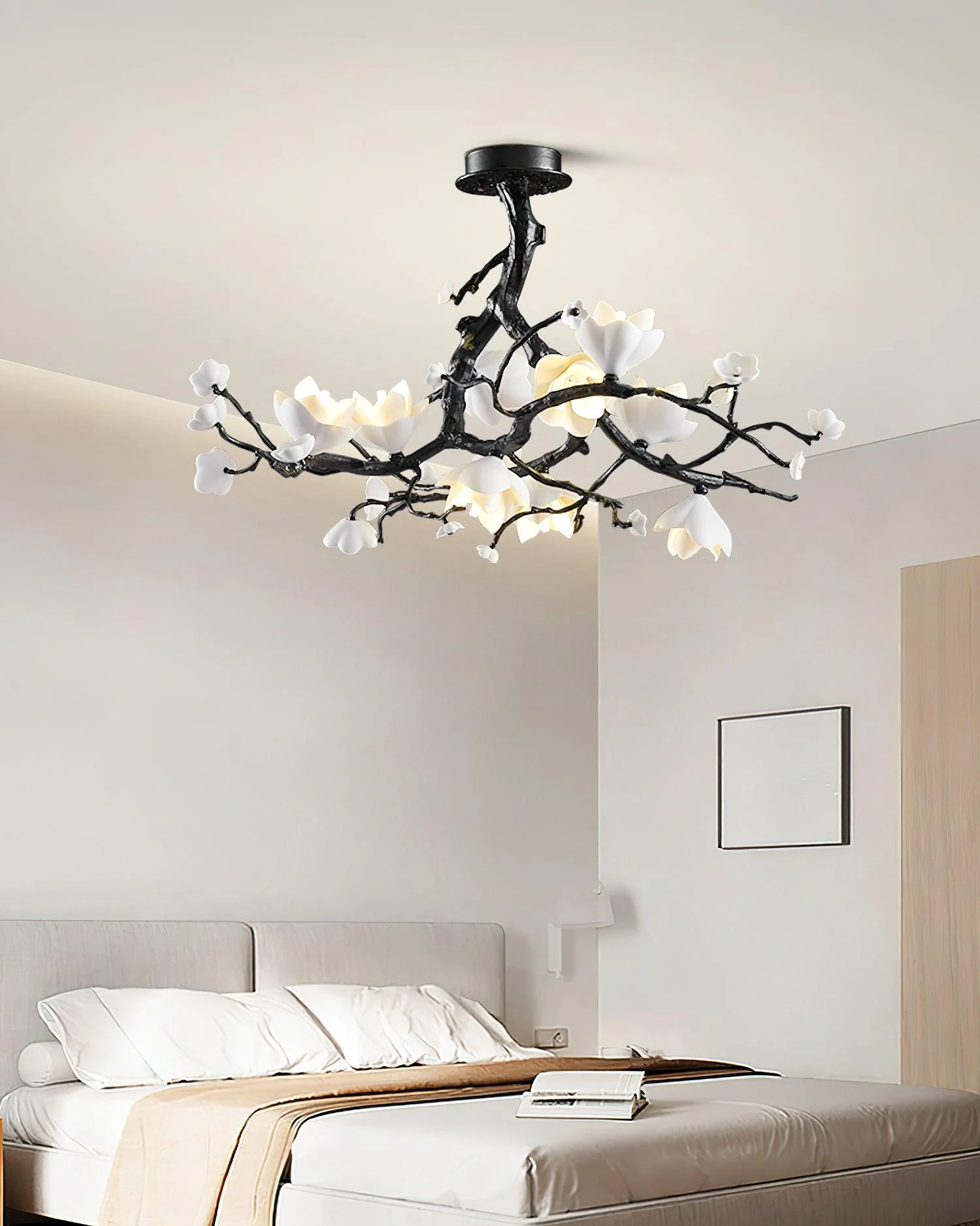 Lustra Pendant Lamp Black Copper Tree Wild Fruits - Image 5