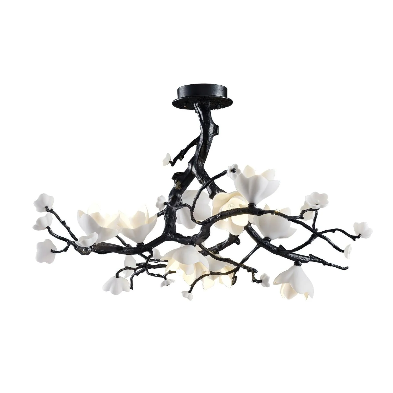 Lustra Pendant Lamp Black Copper Tree Wild Fruits - Image 7