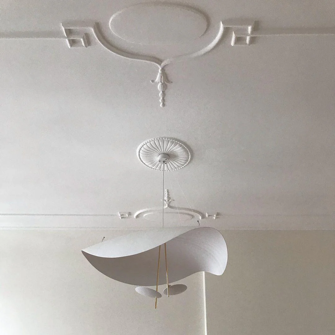 Lustra Pendant Lamp Black Gold Curved Shade - Image 10