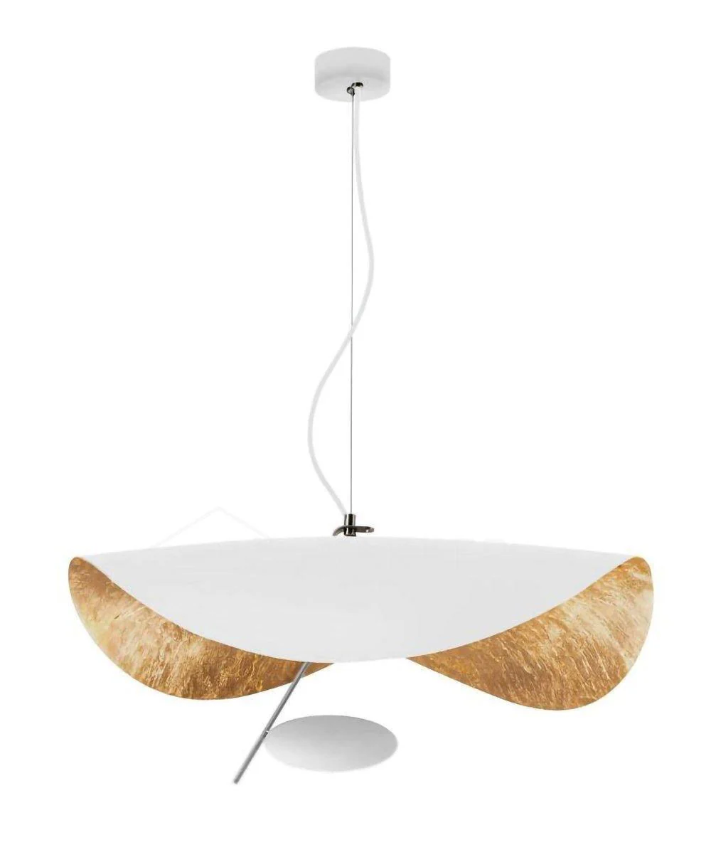 Lustra Pendant Lamp Black Gold Curved Shade - Image 109