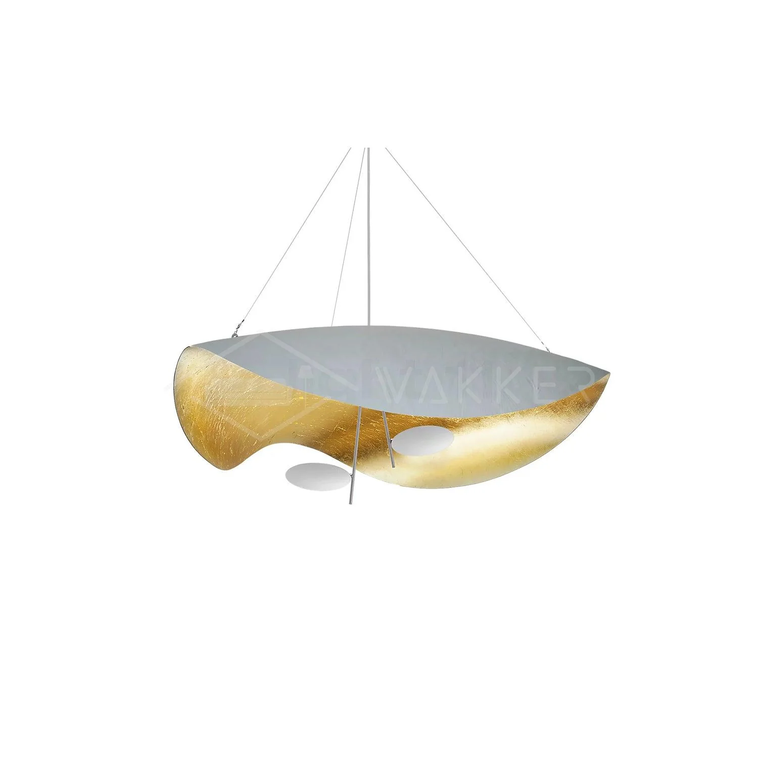 Lustra Pendant Lamp Black Gold Curved Shade - Image 116
