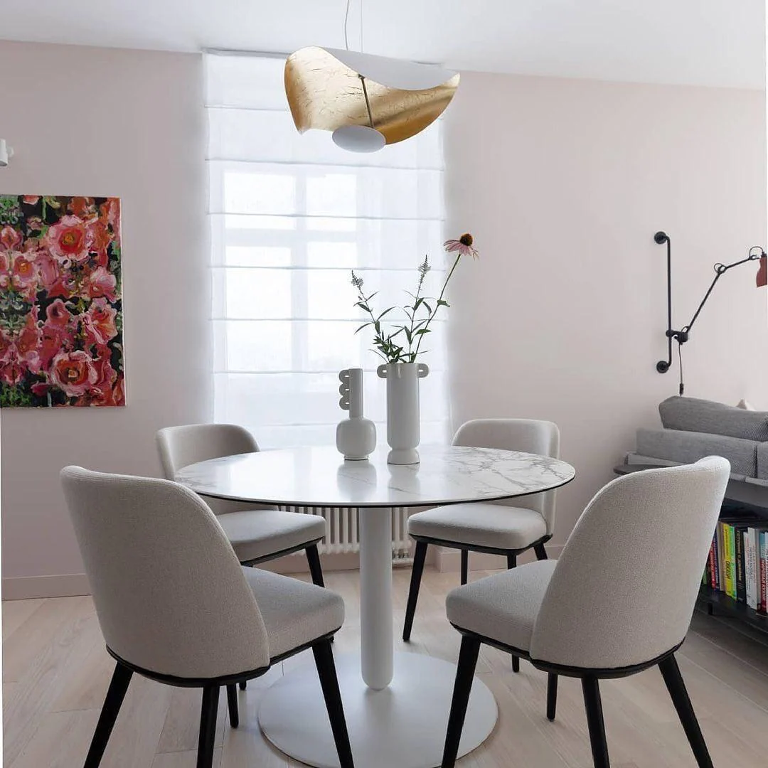 Lustra Pendant Lamp Black Gold Curved Shade - Image 141