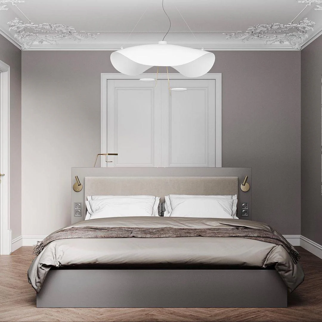 Lustra Pendant Lamp Black Gold Curved Shade - Image 37