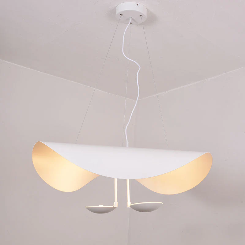 Lustra Pendant Lamp Black Gold Curved Shade - Image 67