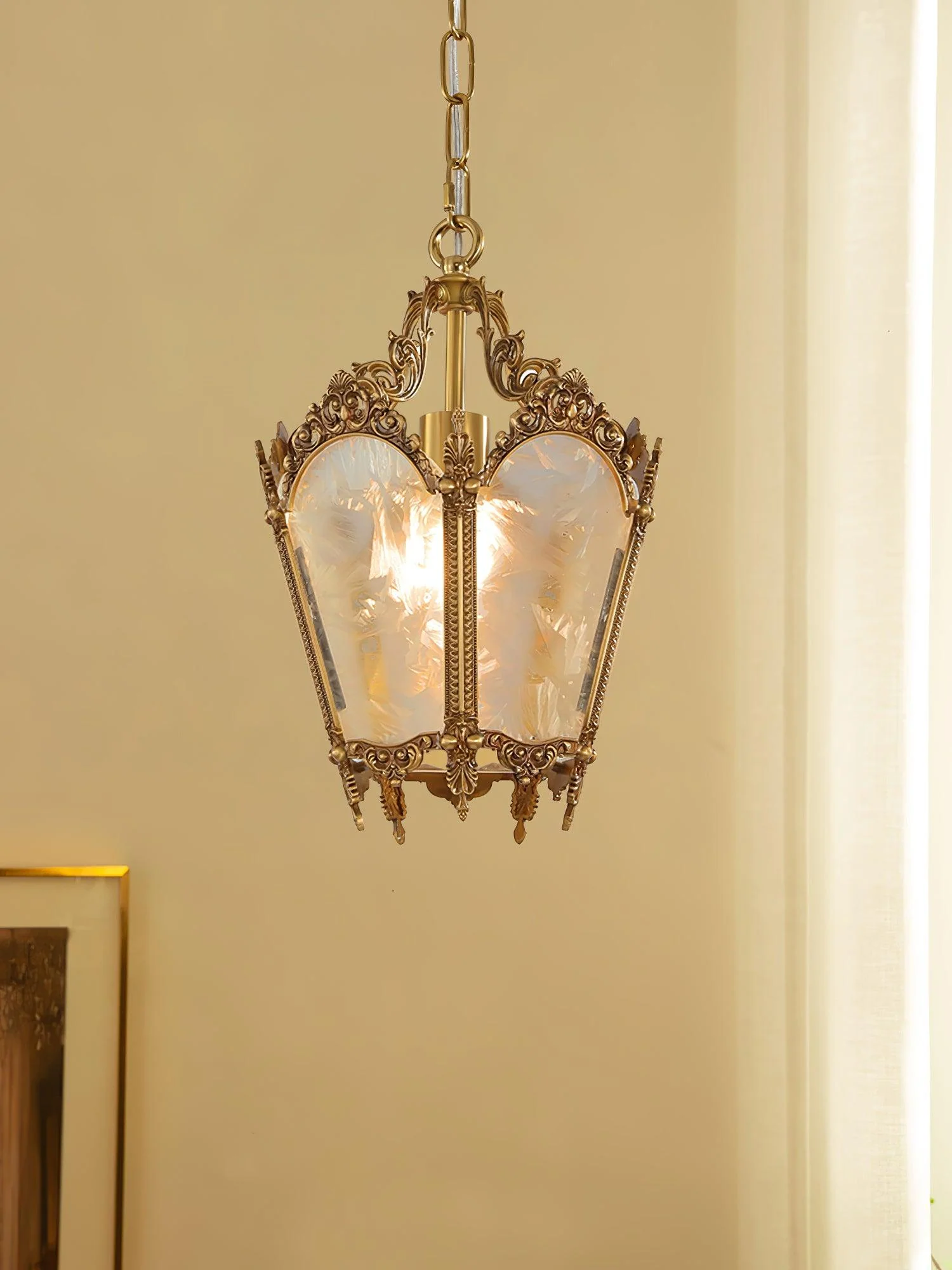 Lustra Pendant Lamp Brass Empire Antique Elegant - Image 11