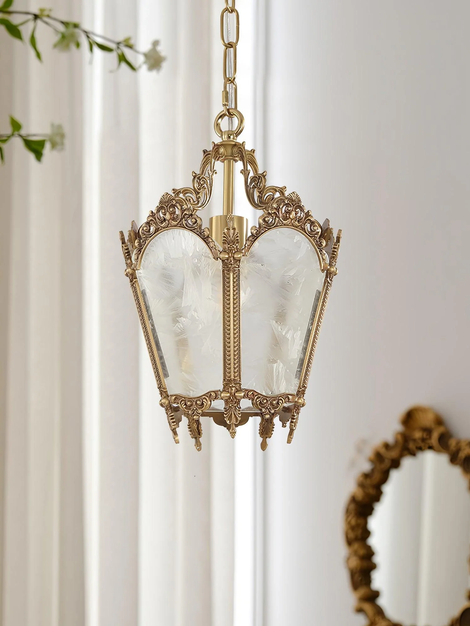 Lustra Pendant Lamp Brass Empire Antique Elegant - Image 22