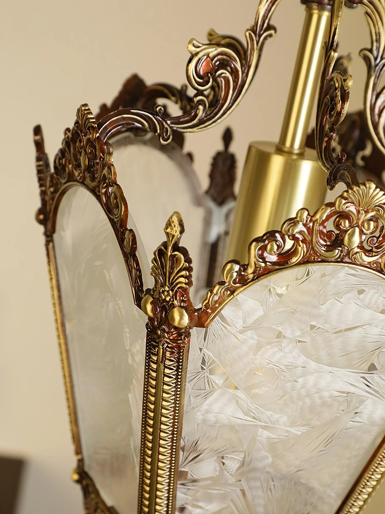Lustra Pendant Lamp Brass Empire Antique Elegant - Image 32