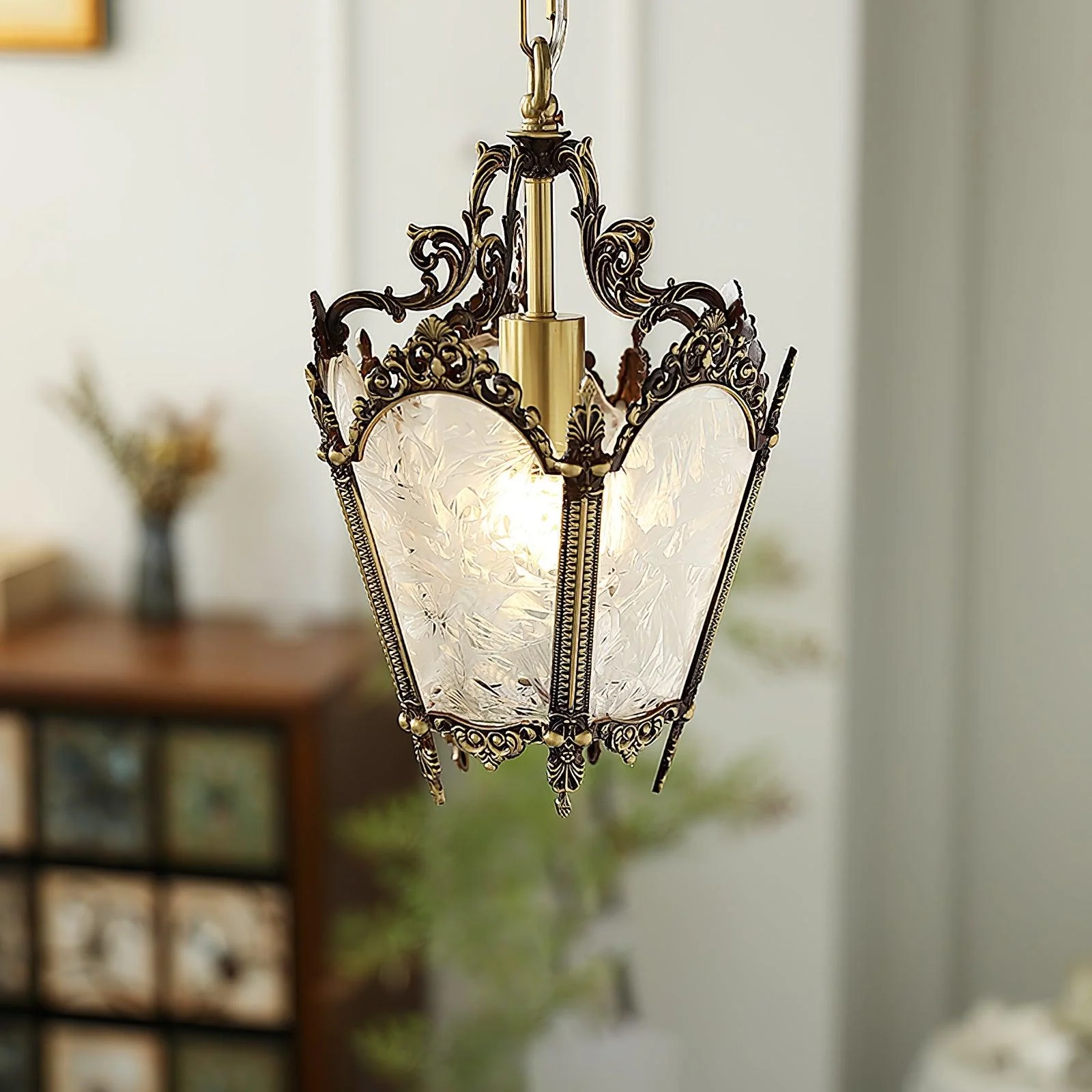 Lustra Pendant Lamp Brass Empire Antique Elegant - Image 47