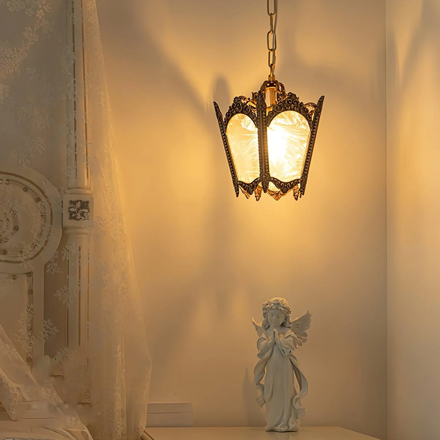 Lustra Pendant Lamp Brass Empire Antique Elegant - Image 5