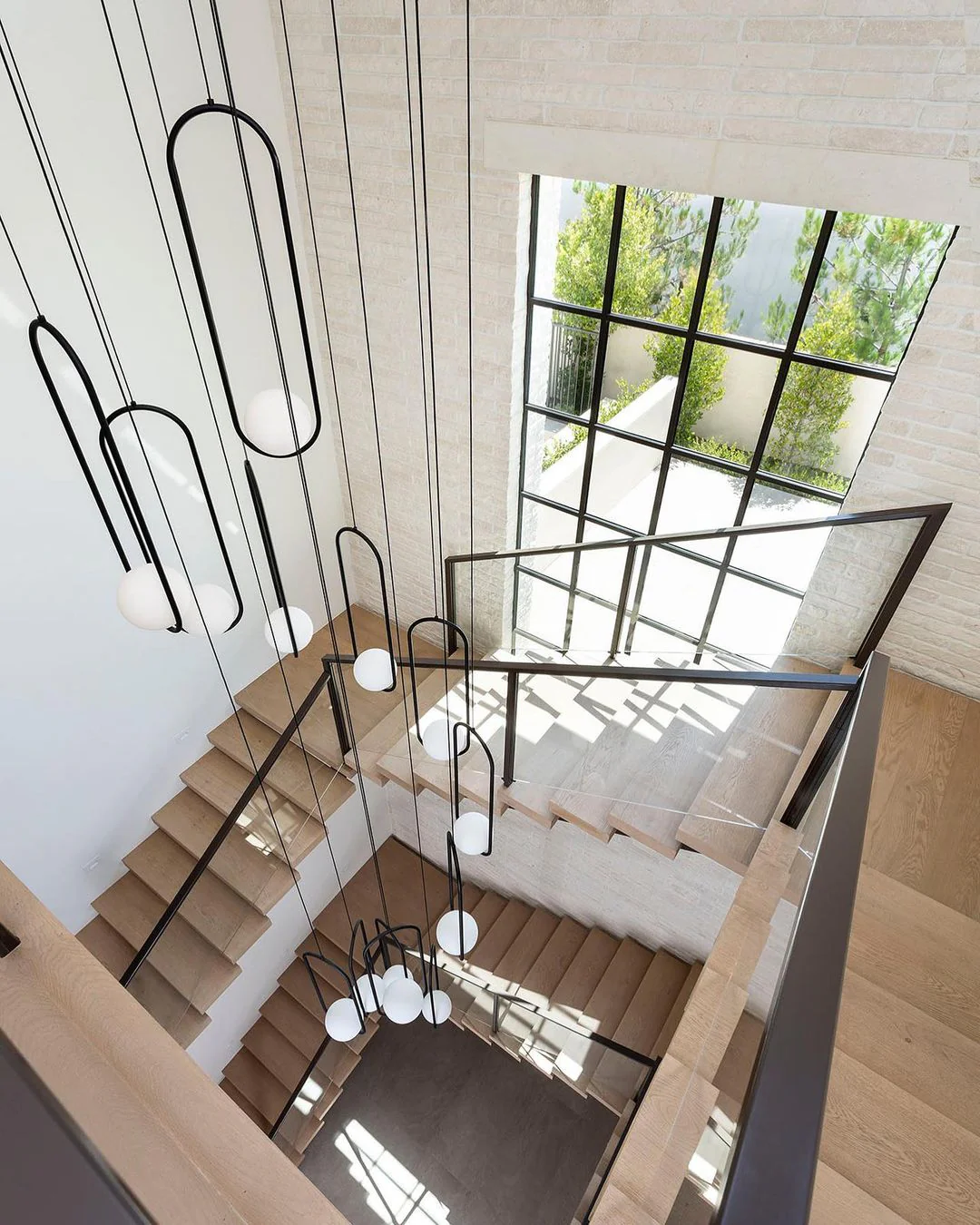 Lustra Pendant Lamp Brass Modern Ring - Image 43