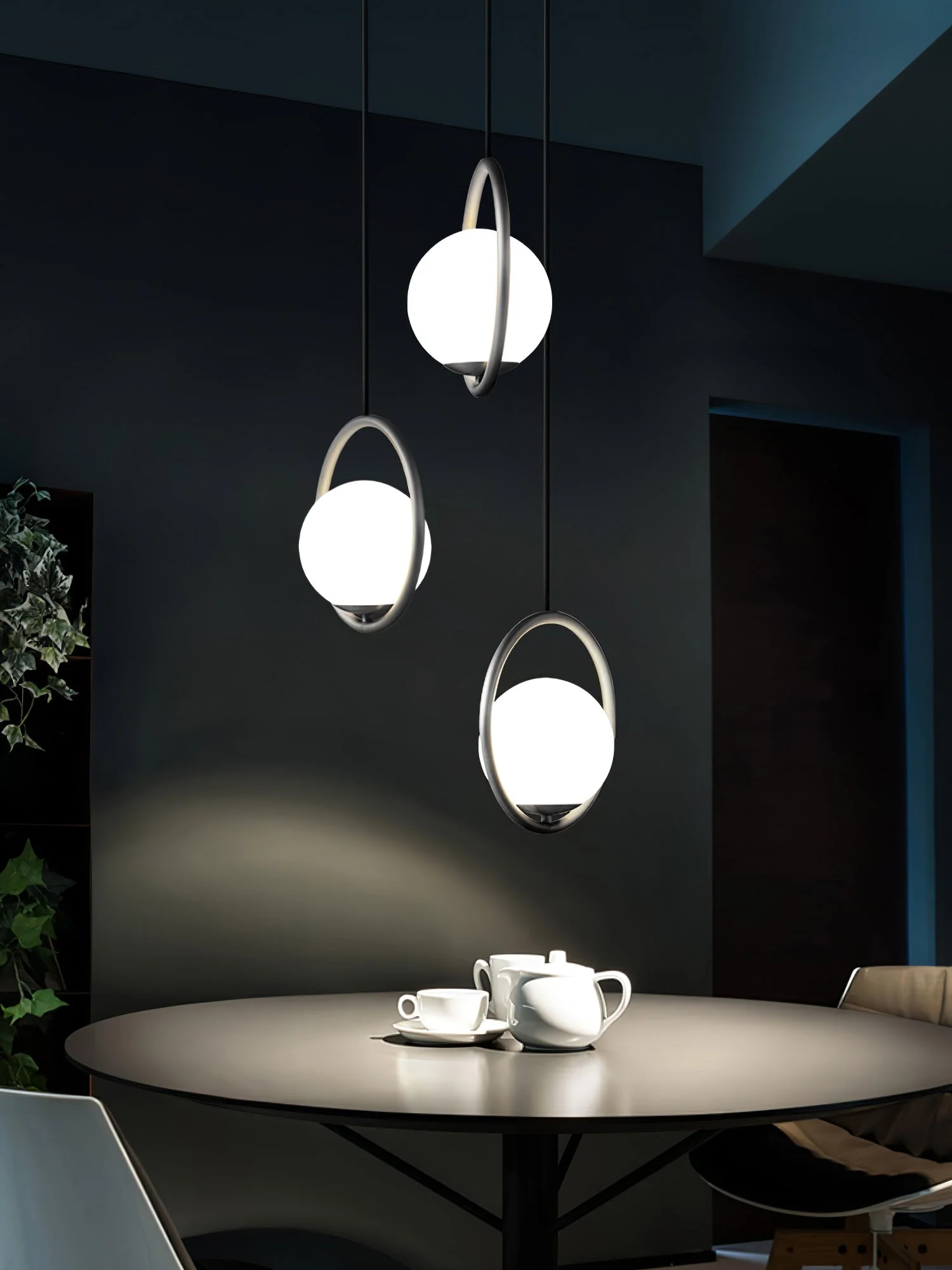 Lustra Pendant Lamp Brass Modern Ring - Image 62