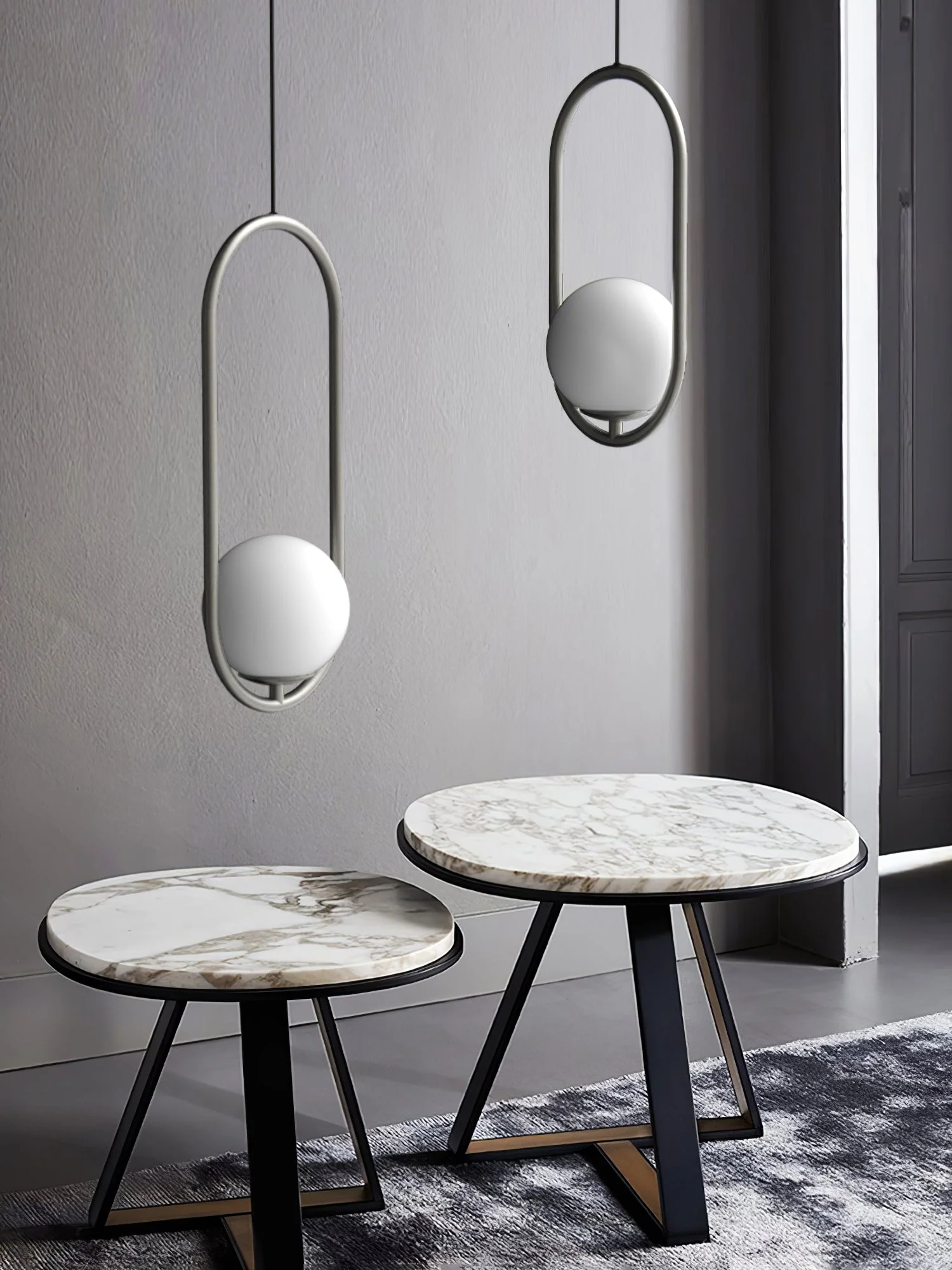 Lustra Pendant Lamp Brass Modern Ring - Image 69