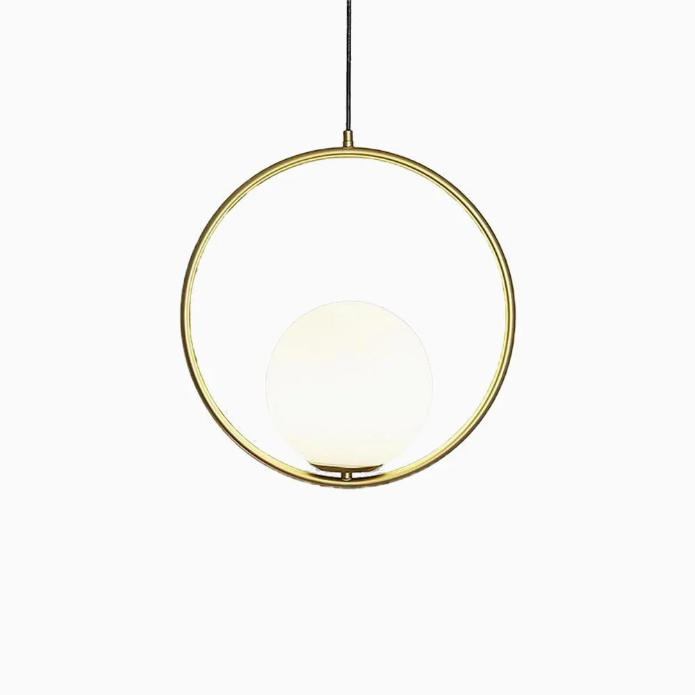 Lustra Pendant Lamp Brass Modern Ring - Image 79
