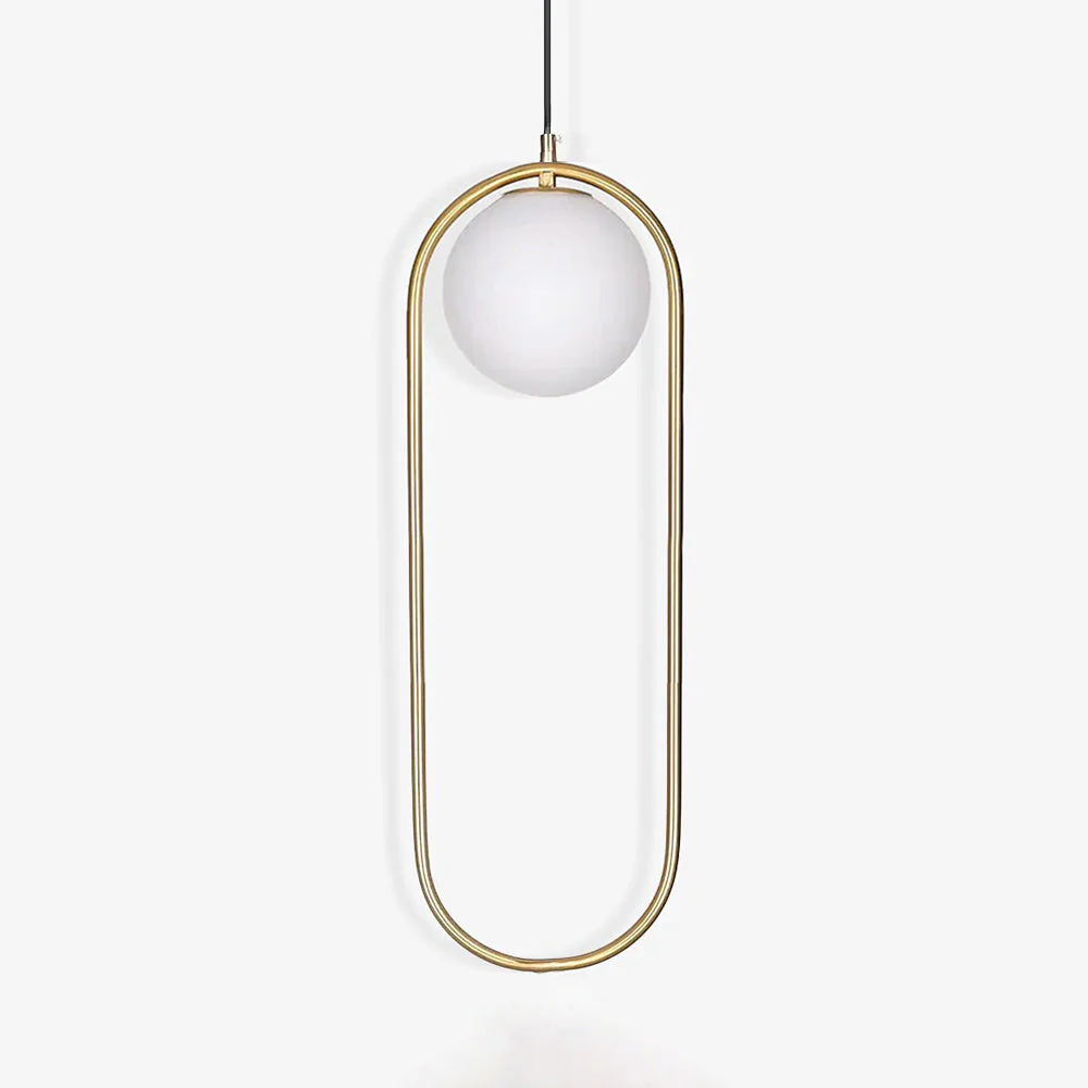Lustra Pendant Lamp Brass Modern Ring - Image 85