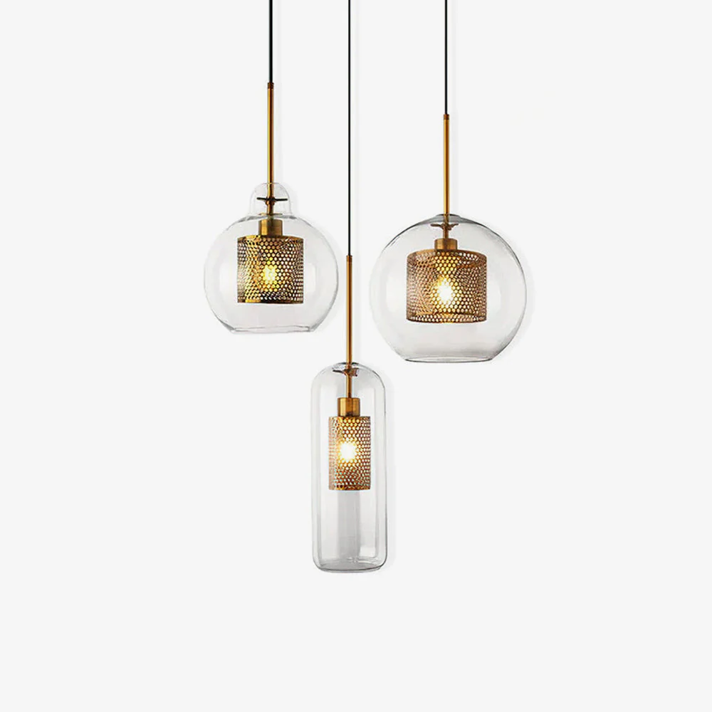 Lustra Pendant Lamp Chiswick Glass for Living Room