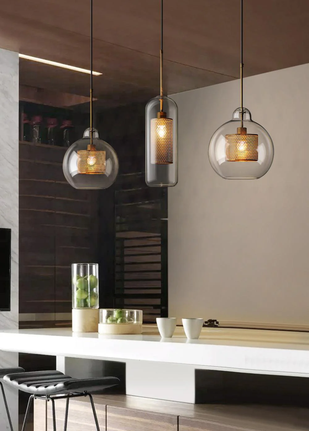 Lustra Pendant Lamp Chiswick Glass for Living Room - Image 107