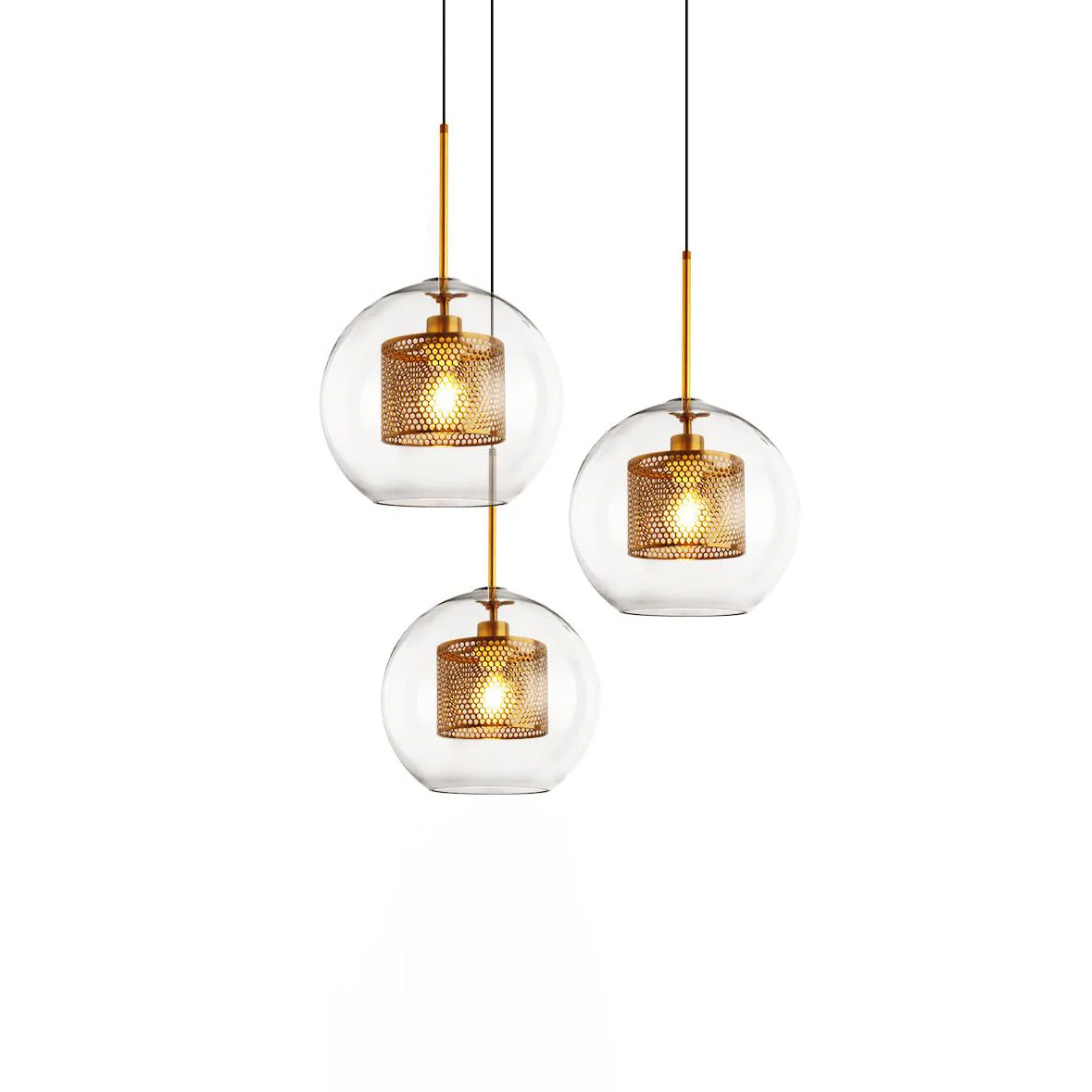 Lustra Pendant Lamp Chiswick Glass for Living Room - Image 108