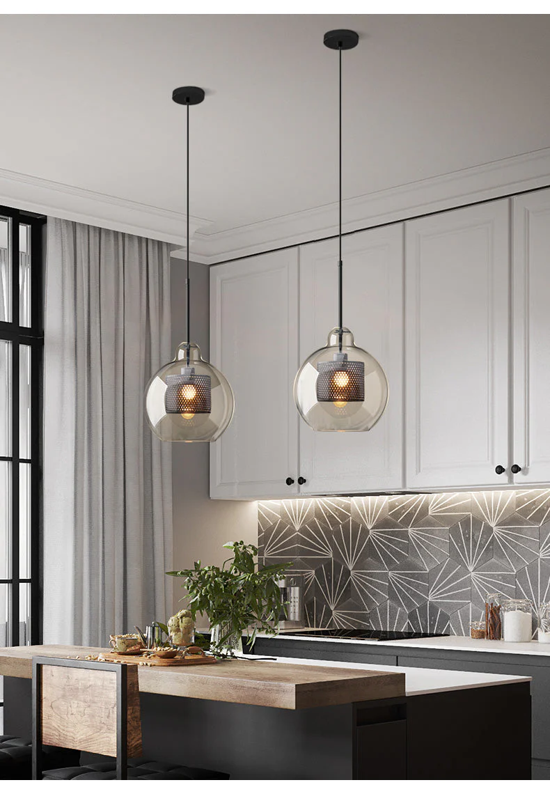 Lustra Pendant Lamp Chiswick Glass for Living Room - Image 13