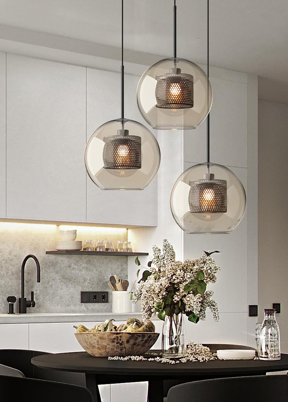 Lustra Pendant Lamp Chiswick Glass for Living Room - Image 3
