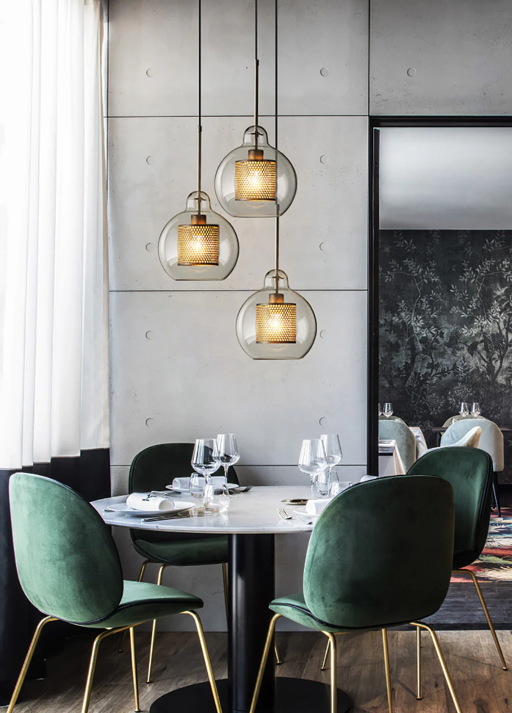 Lustra Pendant Lamp Chiswick Glass for Living Room - Image 55