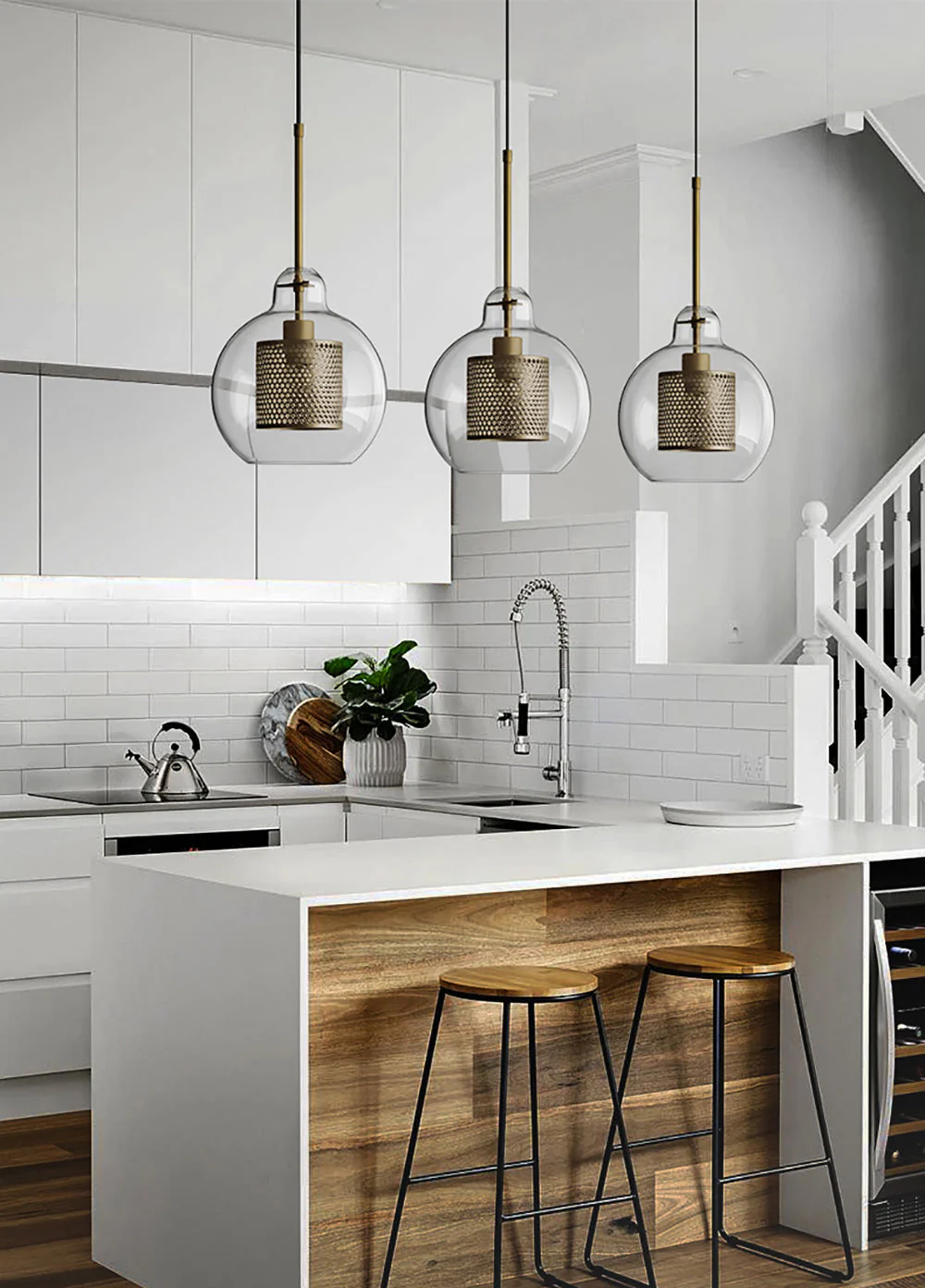 Lustra Pendant Lamp Chiswick Glass for Living Room - Image 57