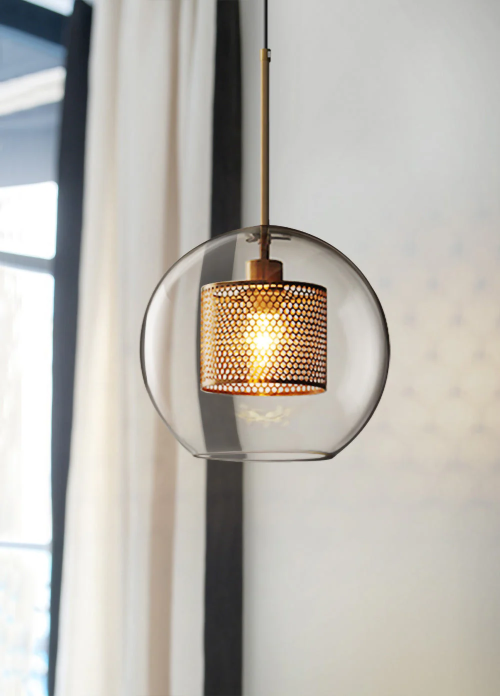 Lustra Pendant Lamp Chiswick Glass for Living Room - Image 91
