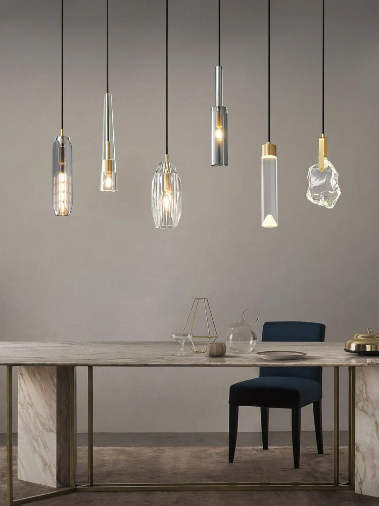 Lustra Pendant Lamp Clear Shade Crystal - Image 35