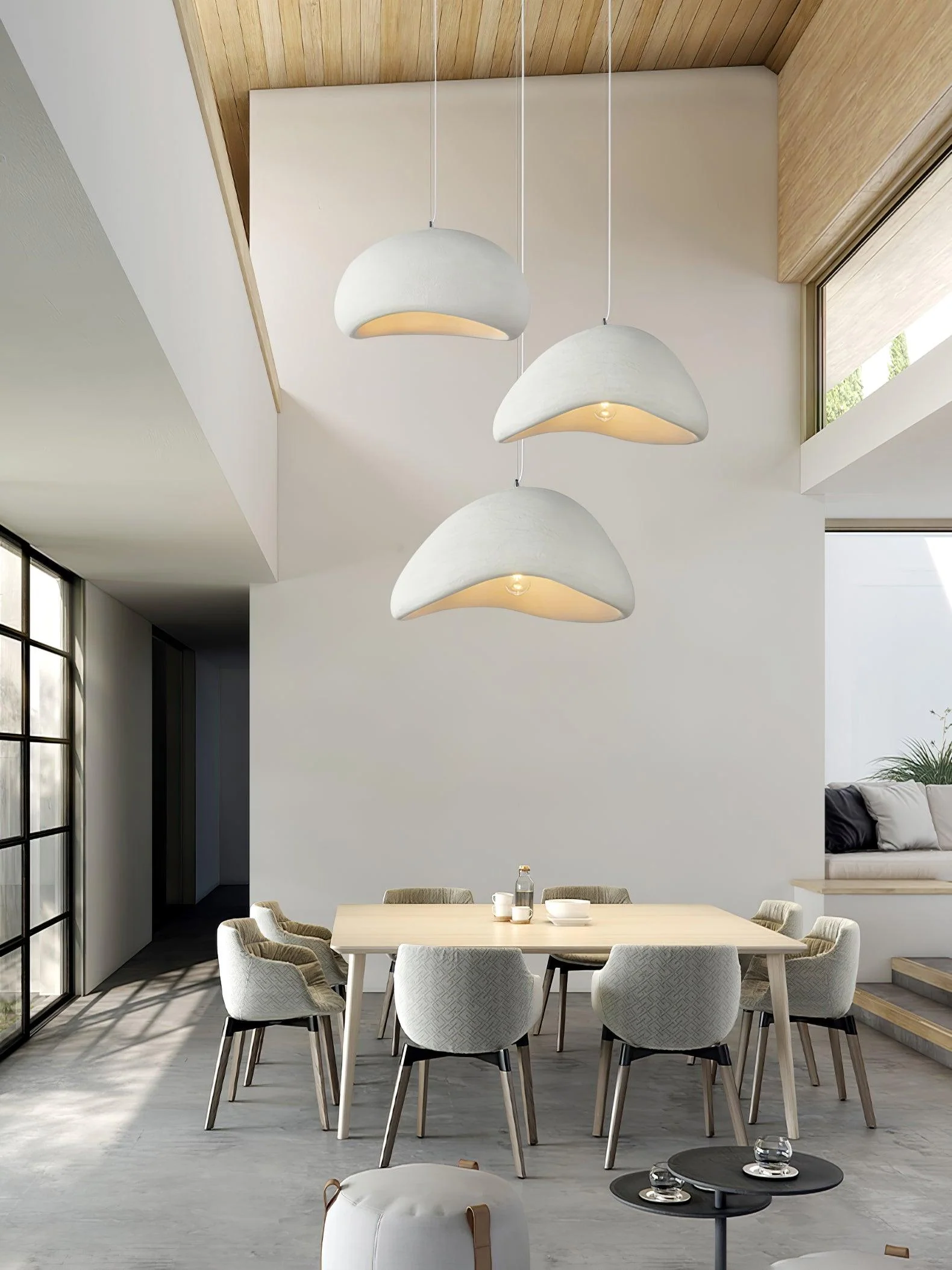 Lustra Pendant Lamp Cloud White Minimalist - Image 28