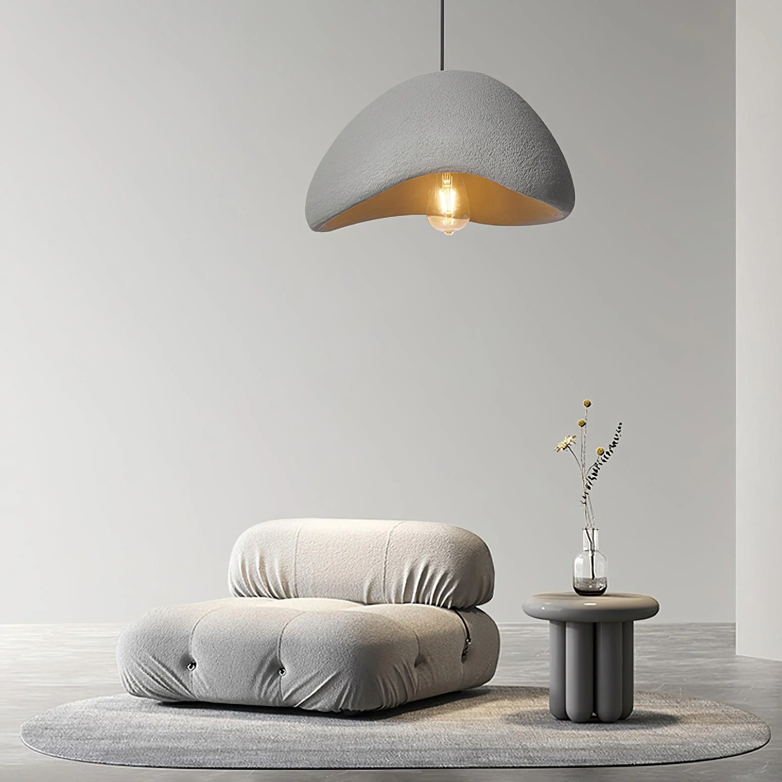 Lustra Pendant Lamp Cloud White Minimalist - Image 52
