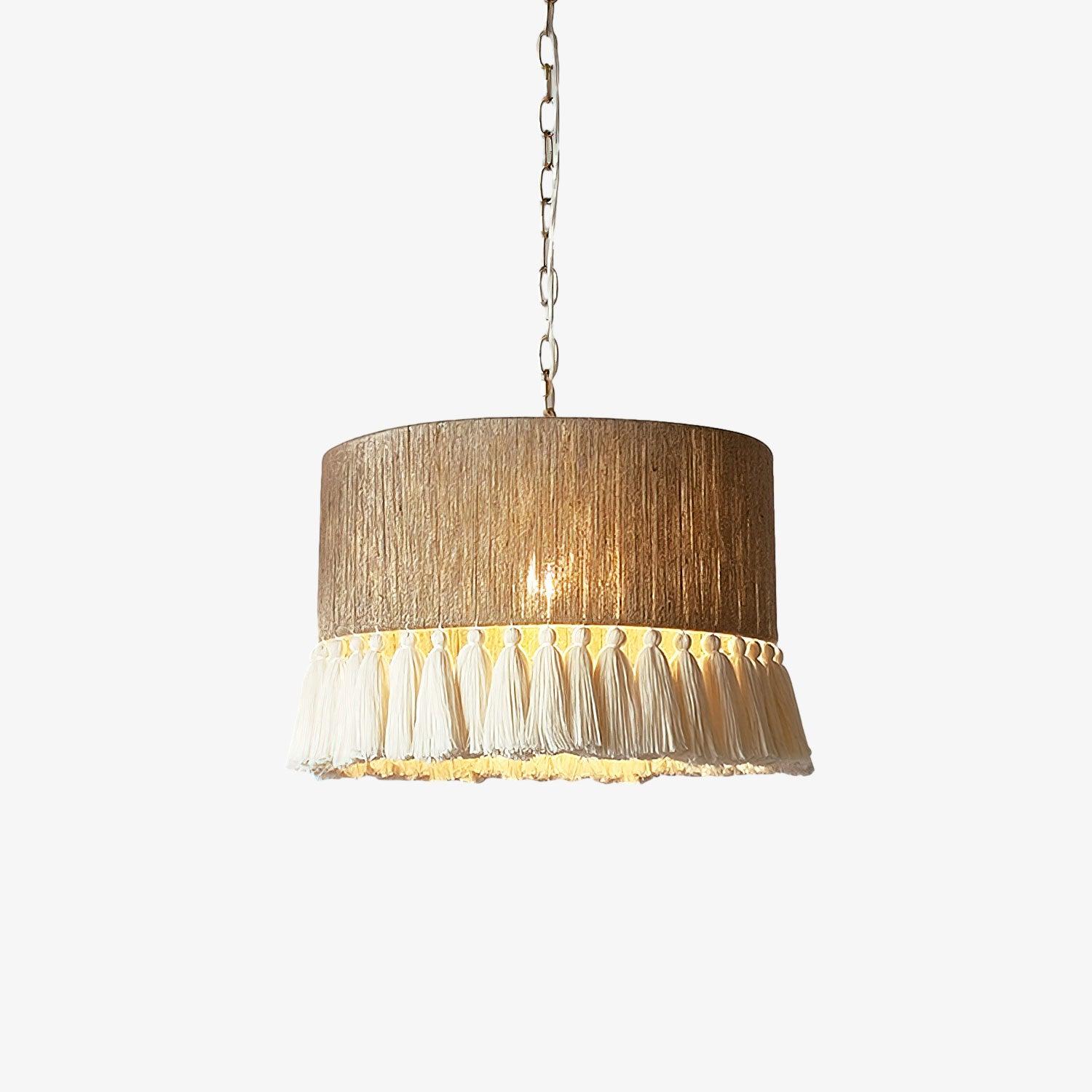 Lustra Pendant Lamp Cotton Tassels for Living Room