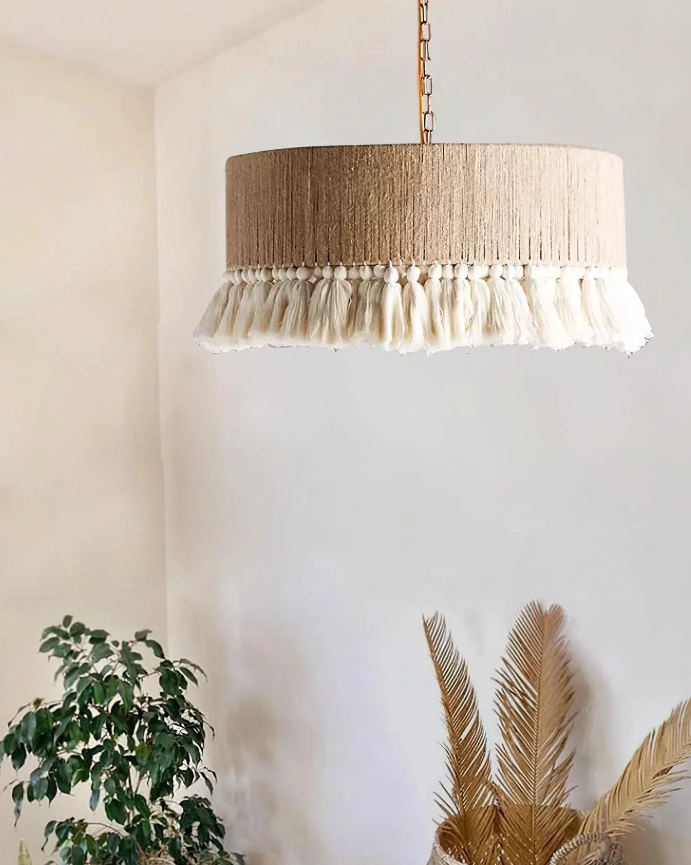 Lustra Pendant Lamp Cotton Tassels for Living Room - Image 10