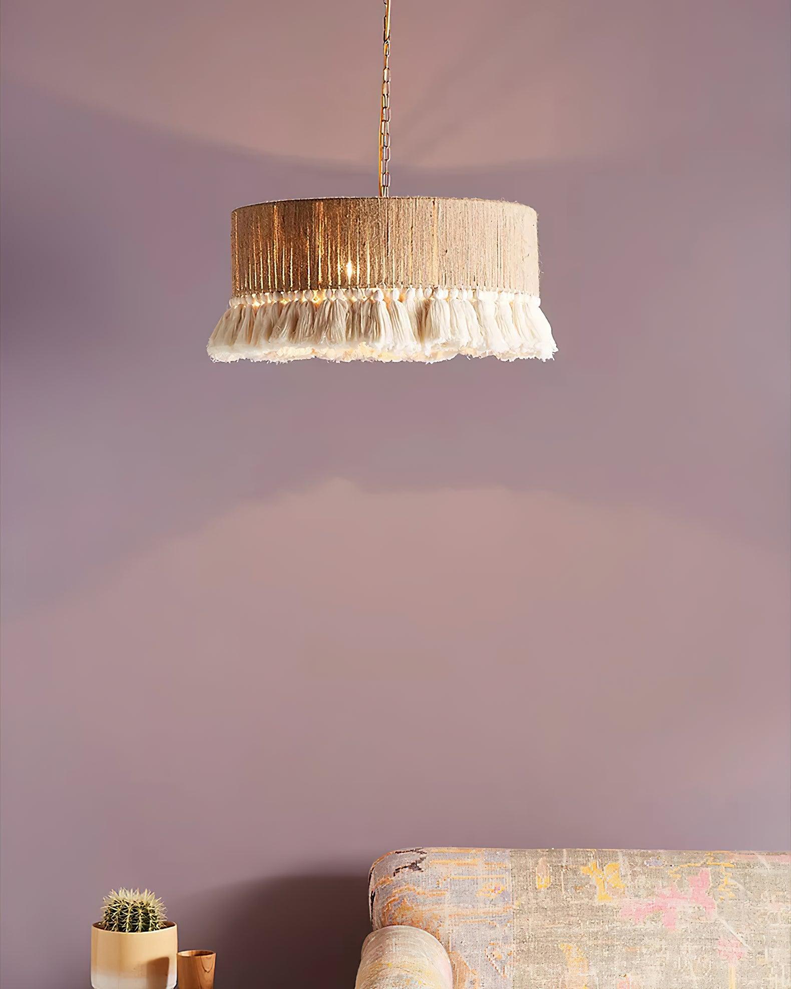 Lustra Pendant Lamp Cotton Tassels for Living Room - Image 13