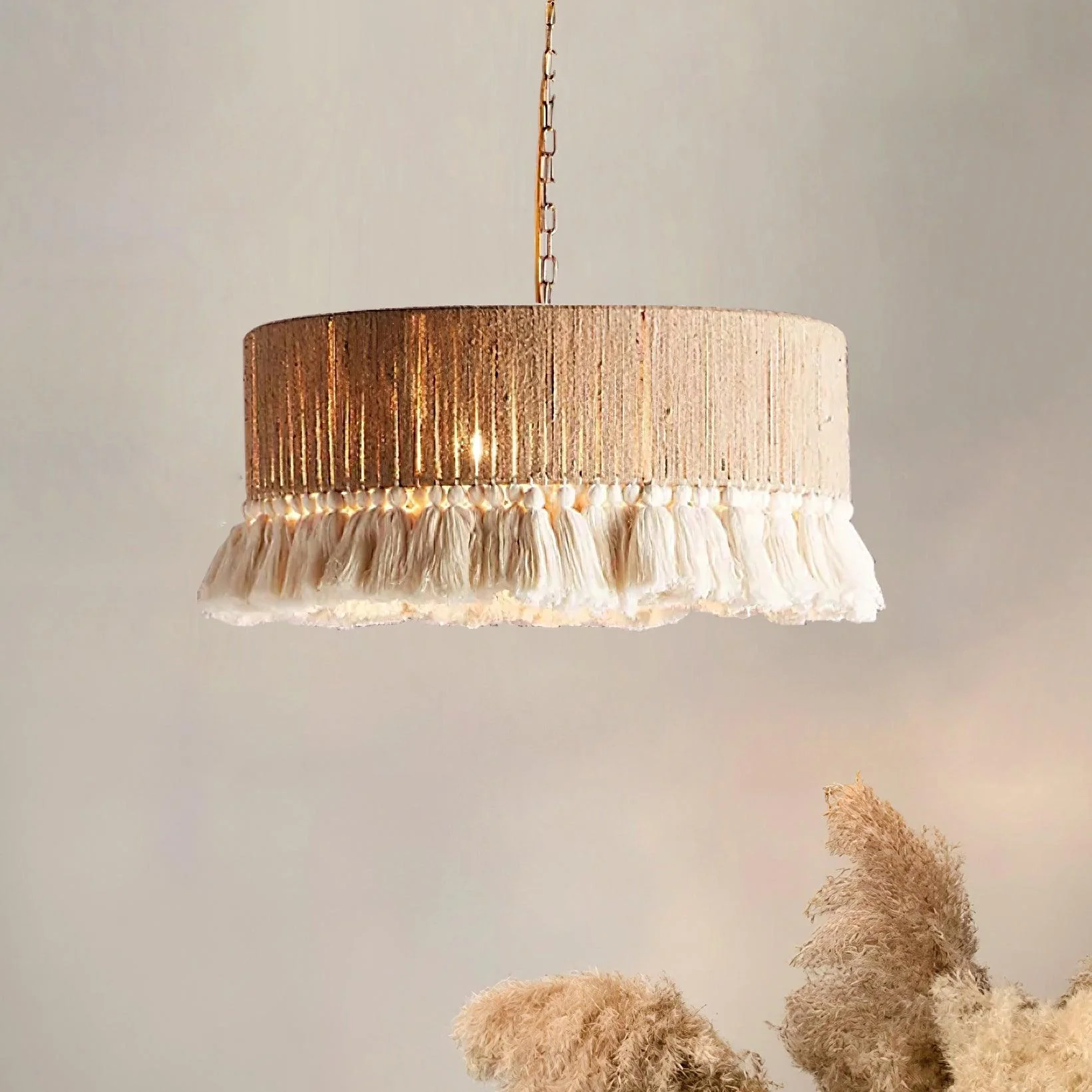 Lustra Pendant Lamp Cotton Tassels for Living Room - Image 16