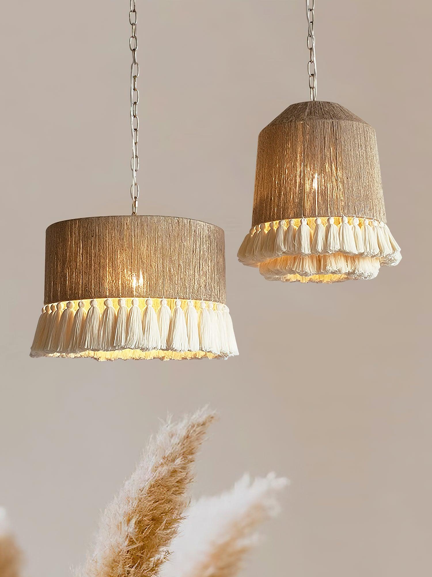 Lustra Pendant Lamp Cotton Tassels for Living Room - Image 24