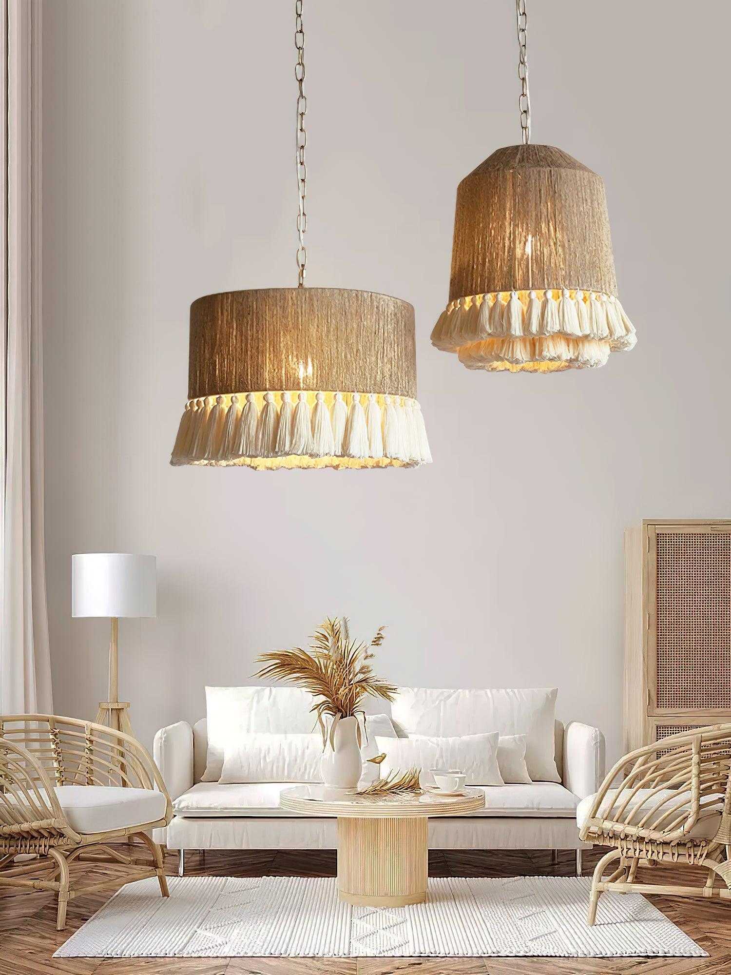 Lustra Pendant Lamp Cotton Tassels for Living Room - Image 26
