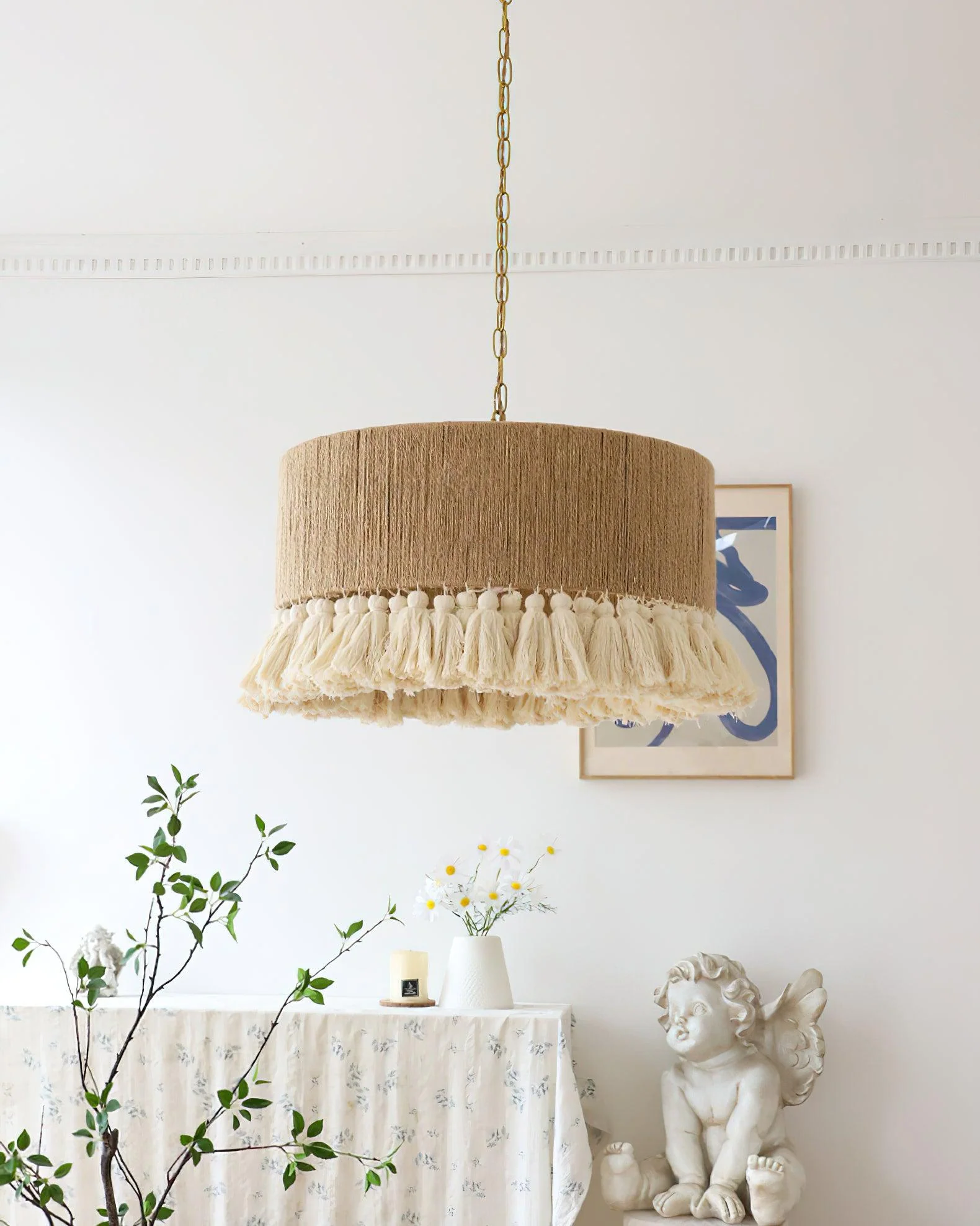 Lustra Pendant Lamp Cotton Tassels for Living Room - Image 34