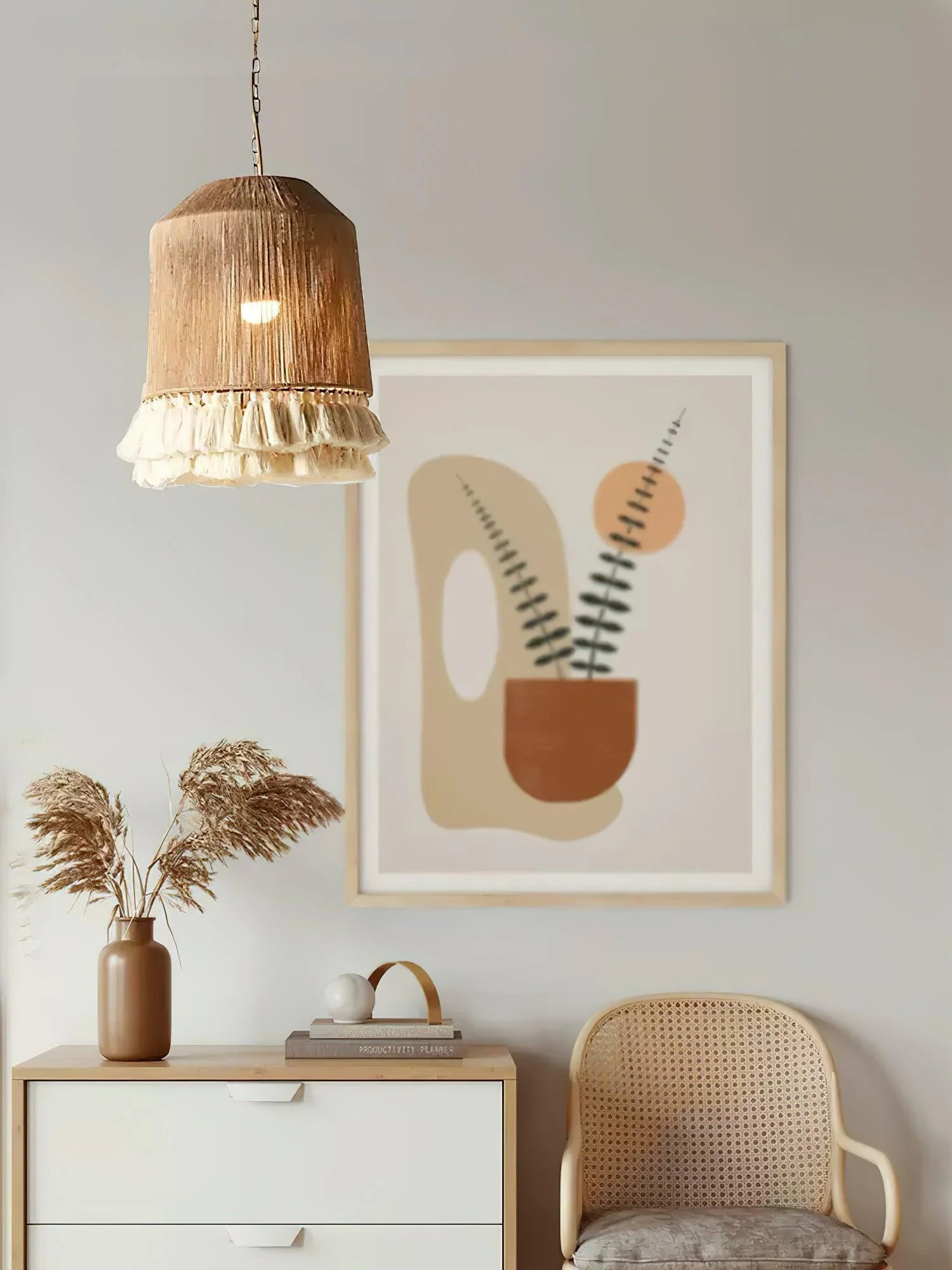 Lustra Pendant Lamp Cotton Tassels for Living Room - Image 35