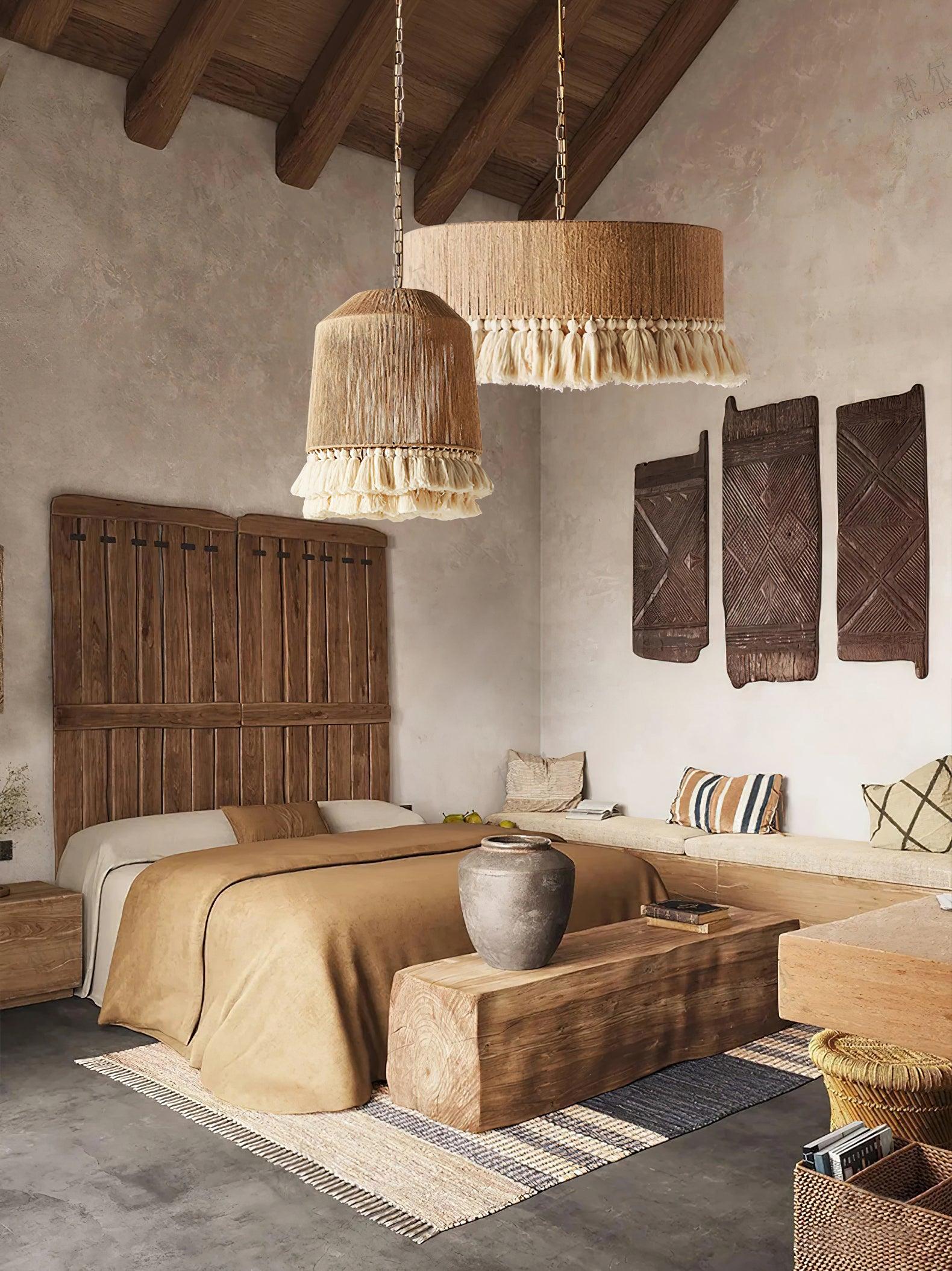 Lustra Pendant Lamp Cotton Tassels for Living Room - Image 5