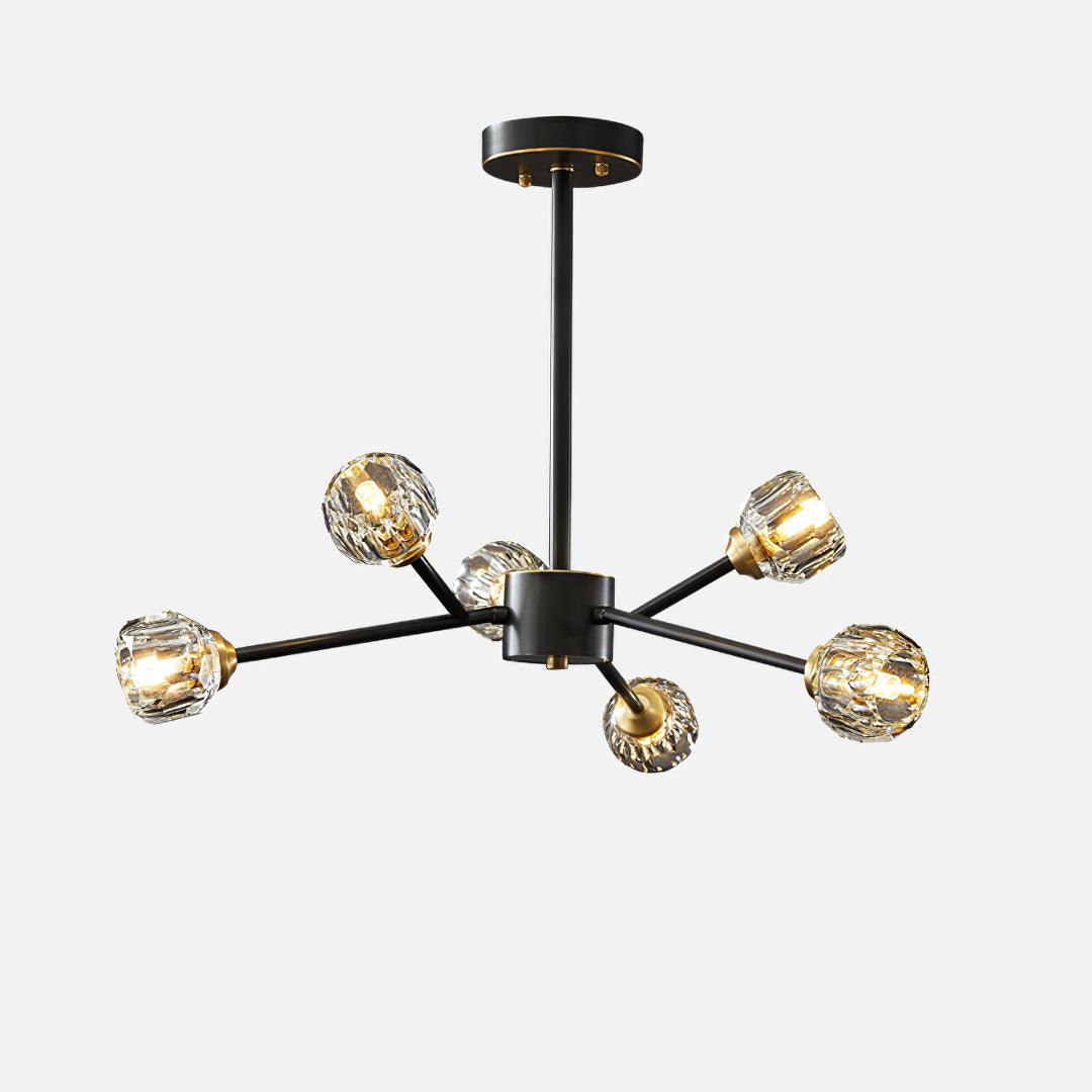 Lustra Pendant Lamp Crystal Ball Brass Cluster - Image 115