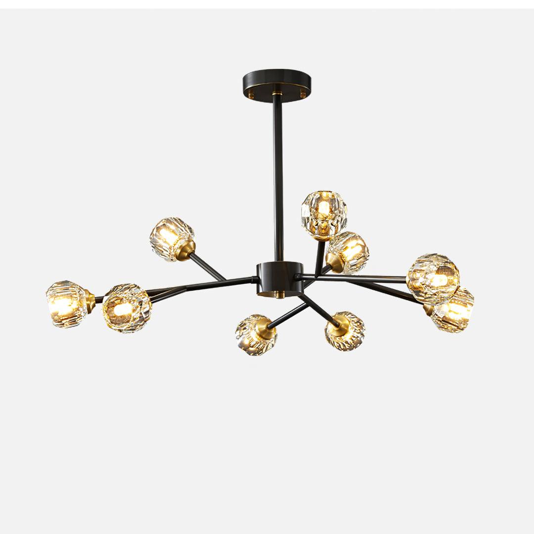 Lustra Pendant Lamp Crystal Ball Brass Cluster - Image 116