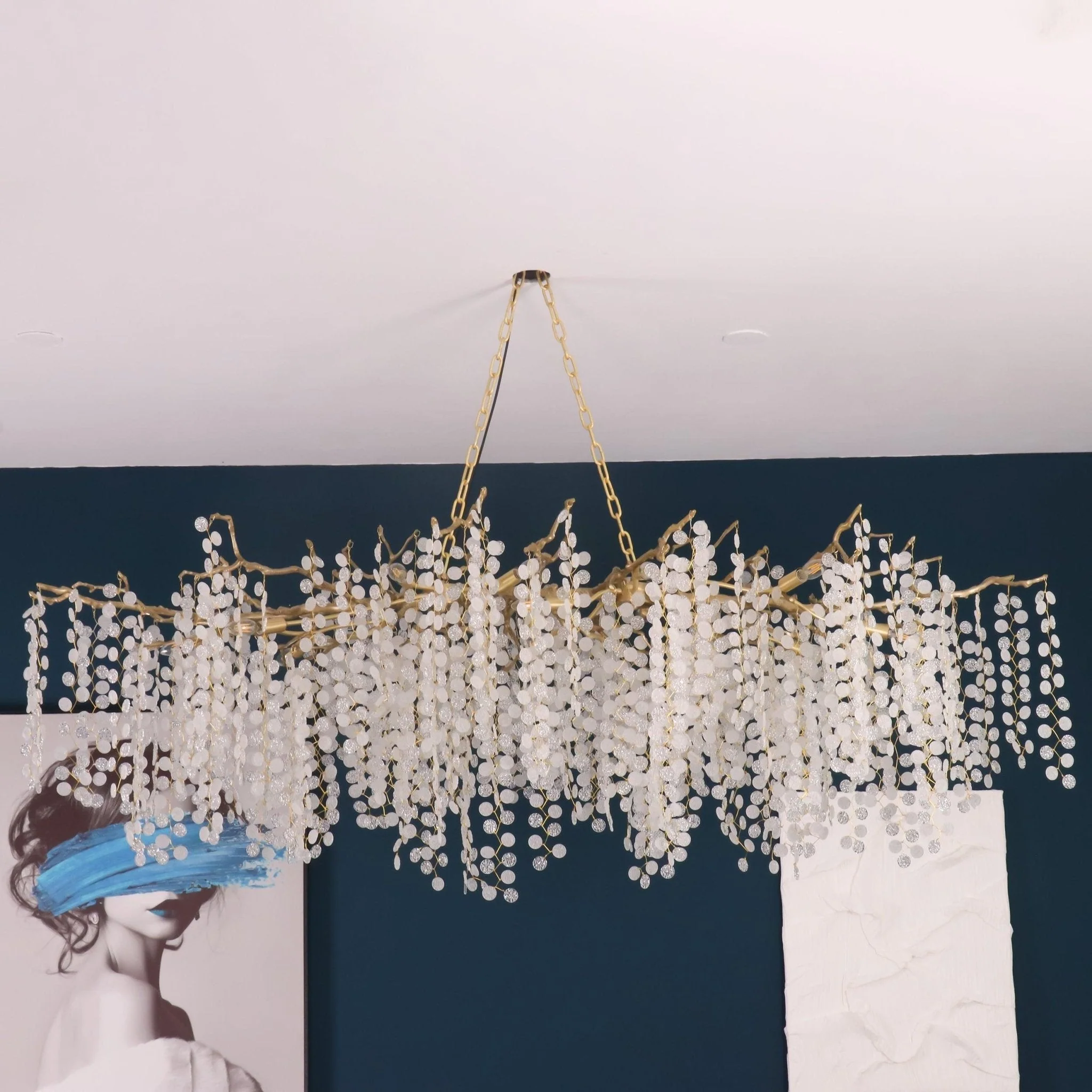 Lustra Pendant Lamp Crystal Dewdrop - Image 45