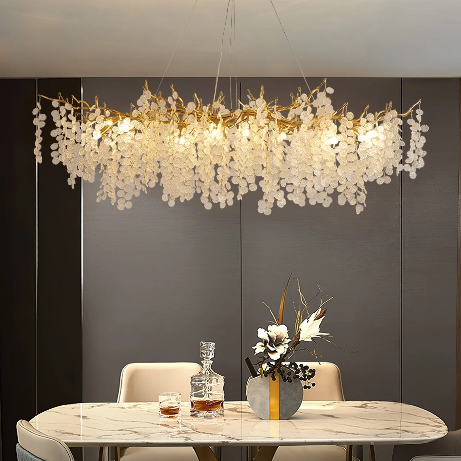 Lustra Pendant Lamp Crystal Dewdrop - Image 49